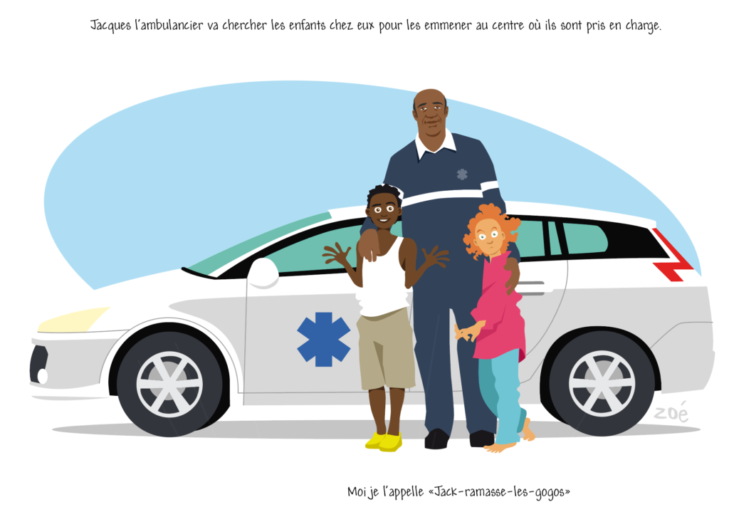 illustration ambulancier