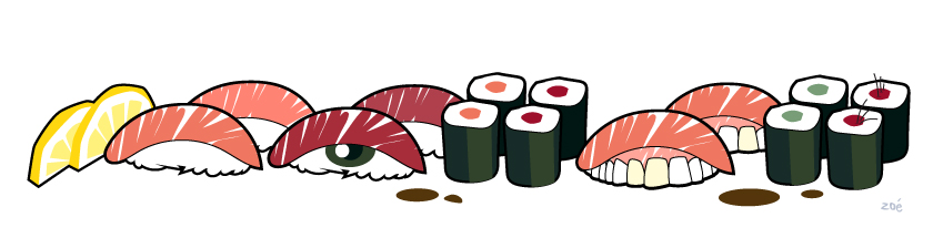 illustration sushis