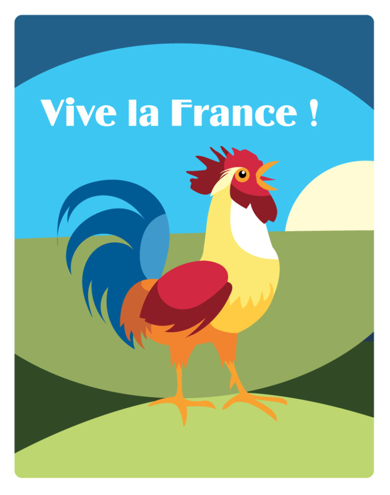 illustration coq france