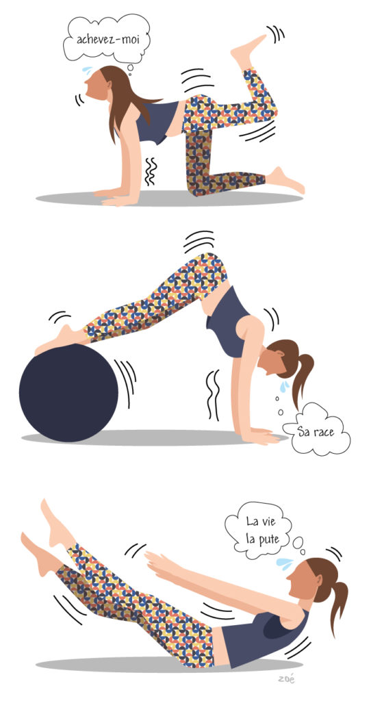 illustration pilates