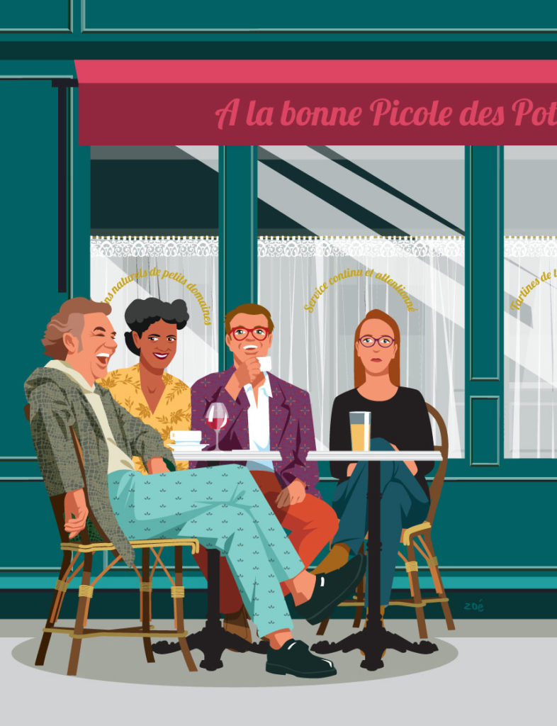 illustration terrasse de café