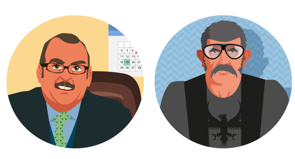 illustration portrait hommes