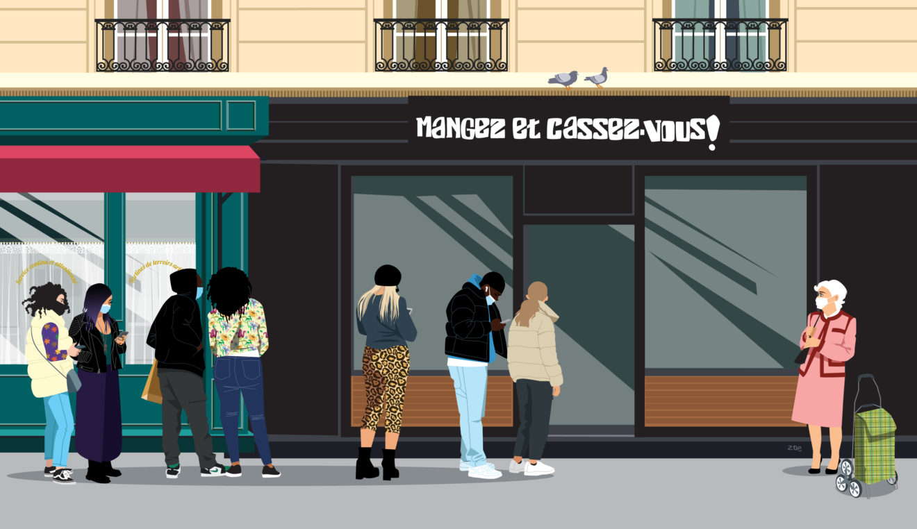 illustration mangez et cassez-vous Zoé illustratrice