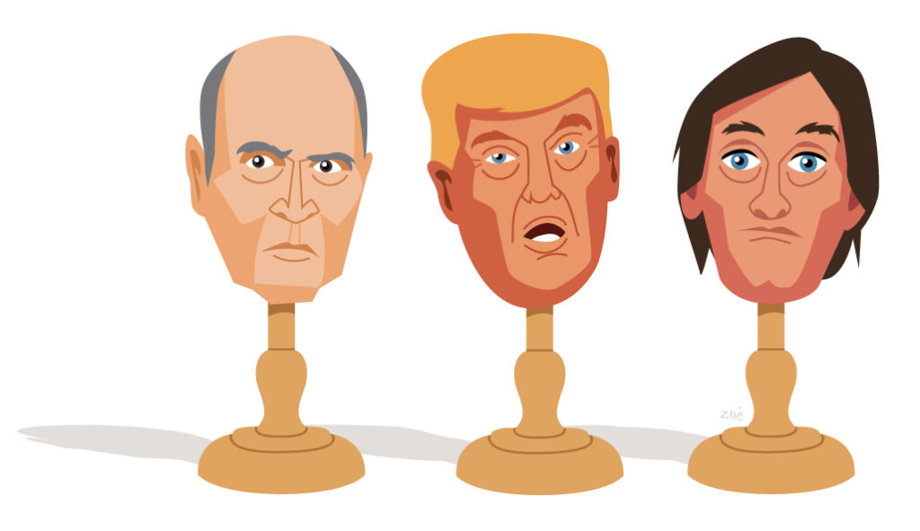 illustration Trump Mitterrand Palmade